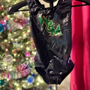 W&M Black Gymnastics Leotard